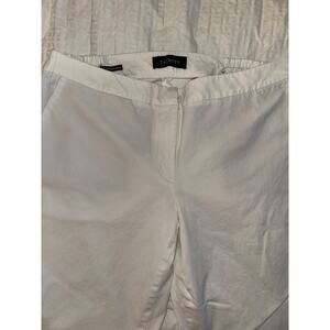 Talbots Size 14 Hampshire Ankle Pant in White workwear business casual